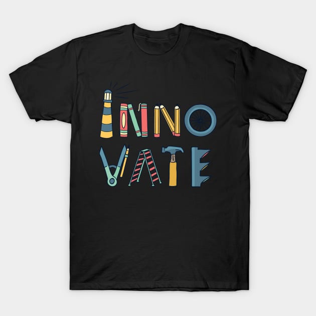 innovation awesome unique design T-Shirt by Midoart